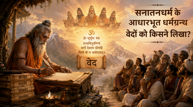 sanatan dharm ke aadhar granth vedon ko kisane likha