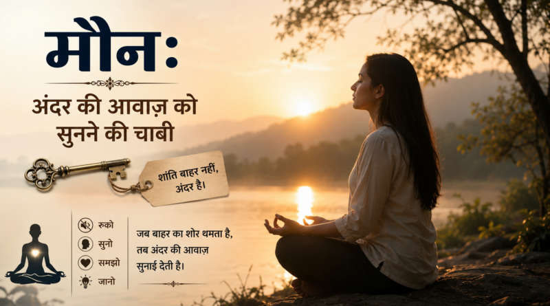 maun andarki awaz ko sunane ki chabi