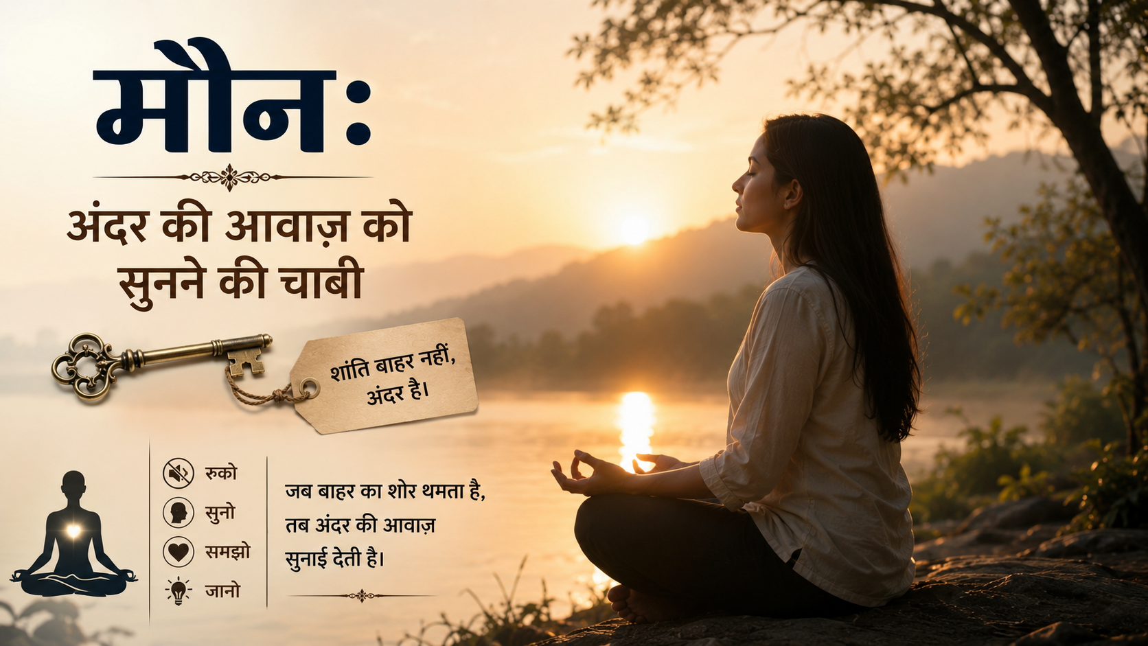 मौन: अंदर की आवाज़ को सुनने की चाबी