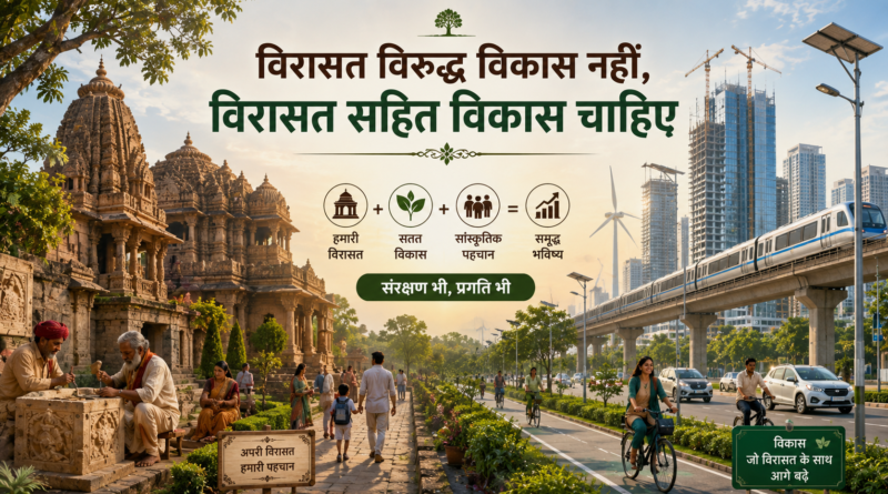 viras ke virudh nahin, vikas sahit vikas chahiye