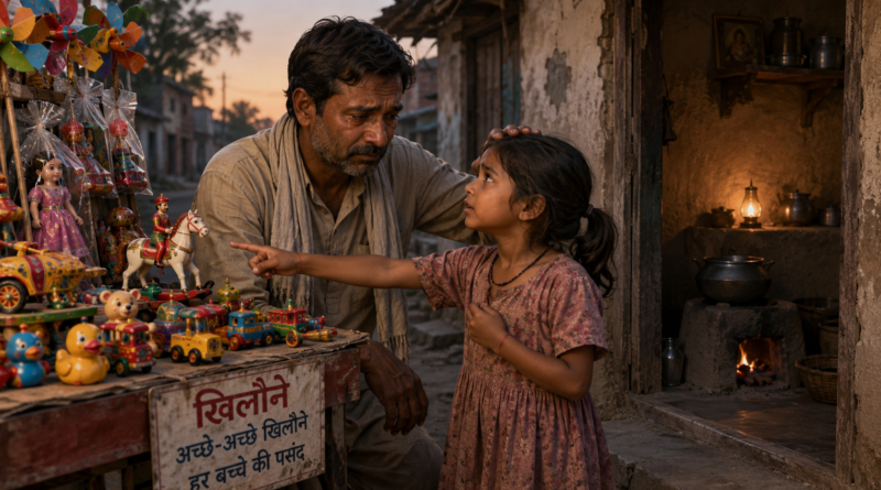 Toy Seller and Daughter Emotional Story Illustration | Kavya Prahar