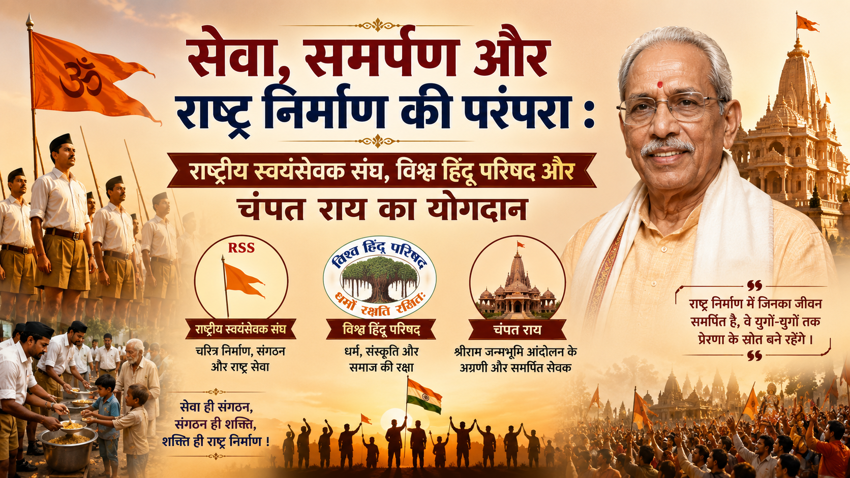 श्रीराम मंदिर चंदा चोरी पर , चंपत राय और VHP RSS