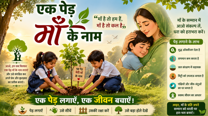 एक पेड़ माँ के नाम